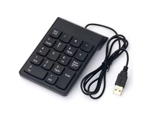 Mini Teclado Numérico Portátil Usb 18 Teclas