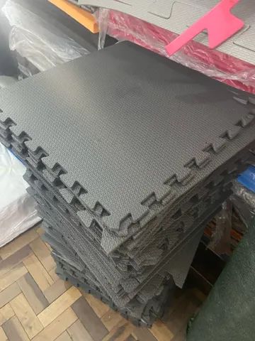 Tatame Eva emborrachado 50x50 10 mm preto 