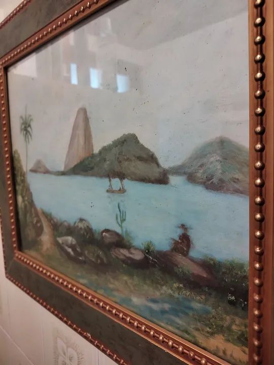 Quadro pintura Marques assinado Pão de açúcar Rio de <br>Pão de açúcar Rio de janeiro  - Foto 5