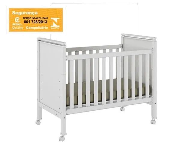 Berço Americano 2 em 1 Baby com colchão. - Foto 4