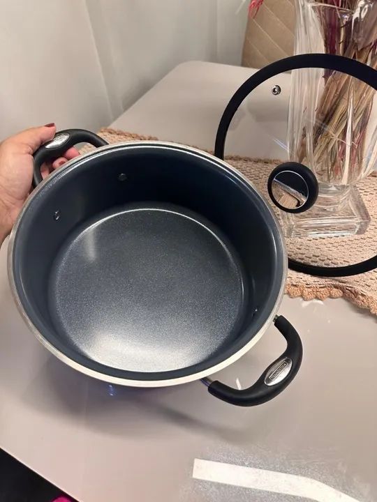 Caçarola Rasa Solar Ceramic 24 cm Aço Inox Tramontina 4,7 L - Foto 2