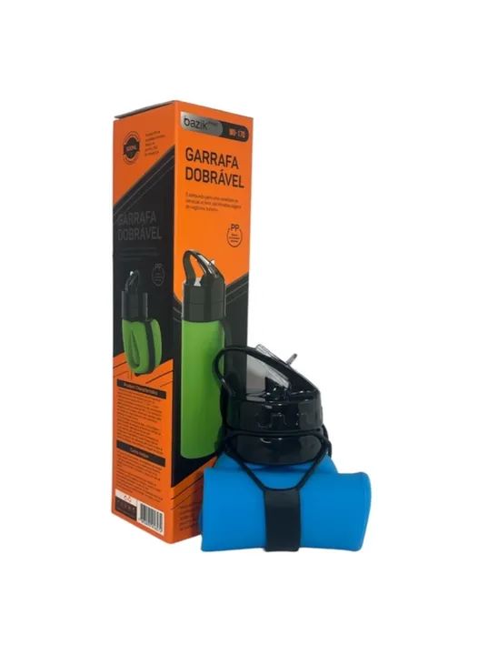 Garrafa dobrável de silicone  - Foto 4