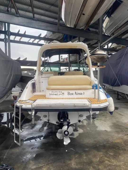 Lancha triton 27,5 conjunto 2014/motor Mercury qsd220 diesel - Foto 5