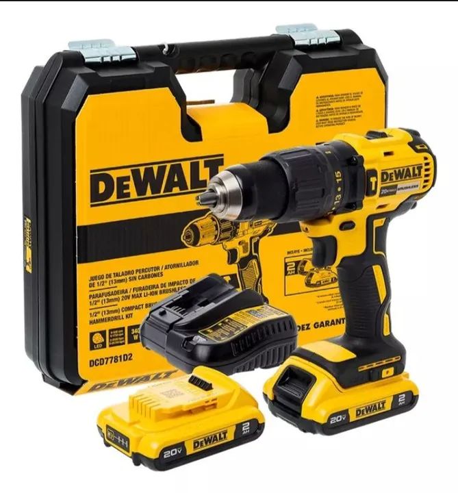 Furadeira e Parafusadeira Dewalt 20V 1/2' DCD778102 - Novo
