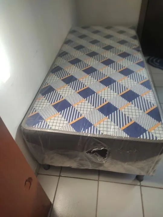 Cama box solteiro Espuma Novas - Foto 3