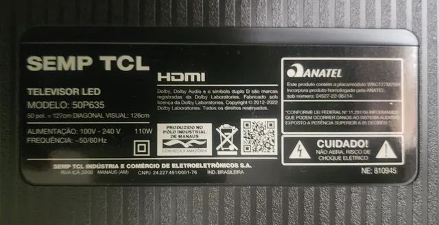 Smart TV 50" 4K LED TCL 50P635 - Foto 2