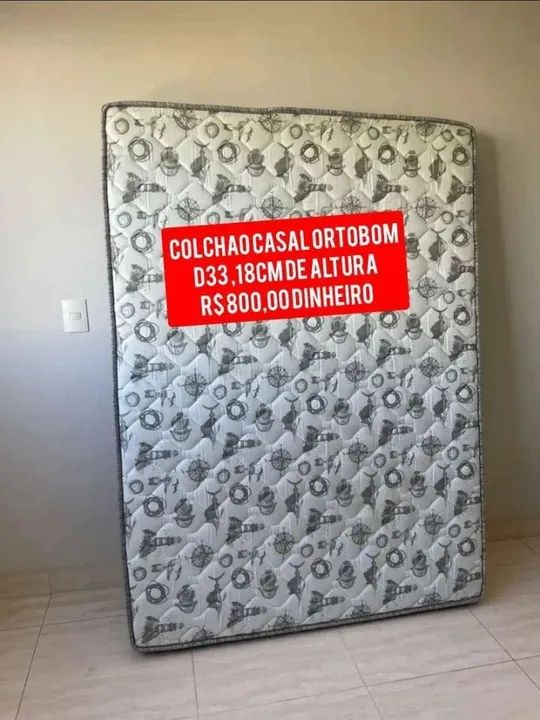 D33 casal Ortobom Semi Orotopédico 
