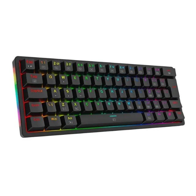 Teclado Mecânico 60% Redragon Akali Black RGB Switch Brown - WZetta - Foto 2