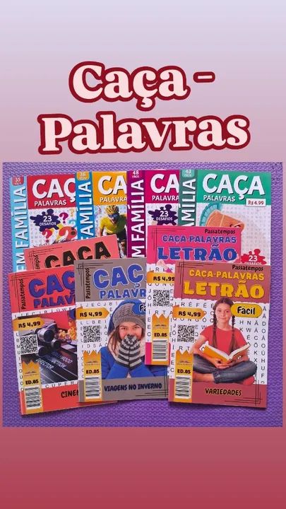 CRIPTO, NUMERIX, LETRIX, CAÇA PALAVRAS OU PALAVRAS CRUZADAS POR 2 REAIS  - Foto 3