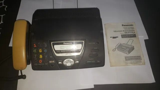 Fax  Panasonic  modelo Kx Ft 77LA Papel Térmico  obs produto usado.