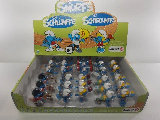 Schleich Kit Smurfs Olimpíadas 30 Unidades Raridade Colecionável, Marca Alemã Schleich - Foto 4