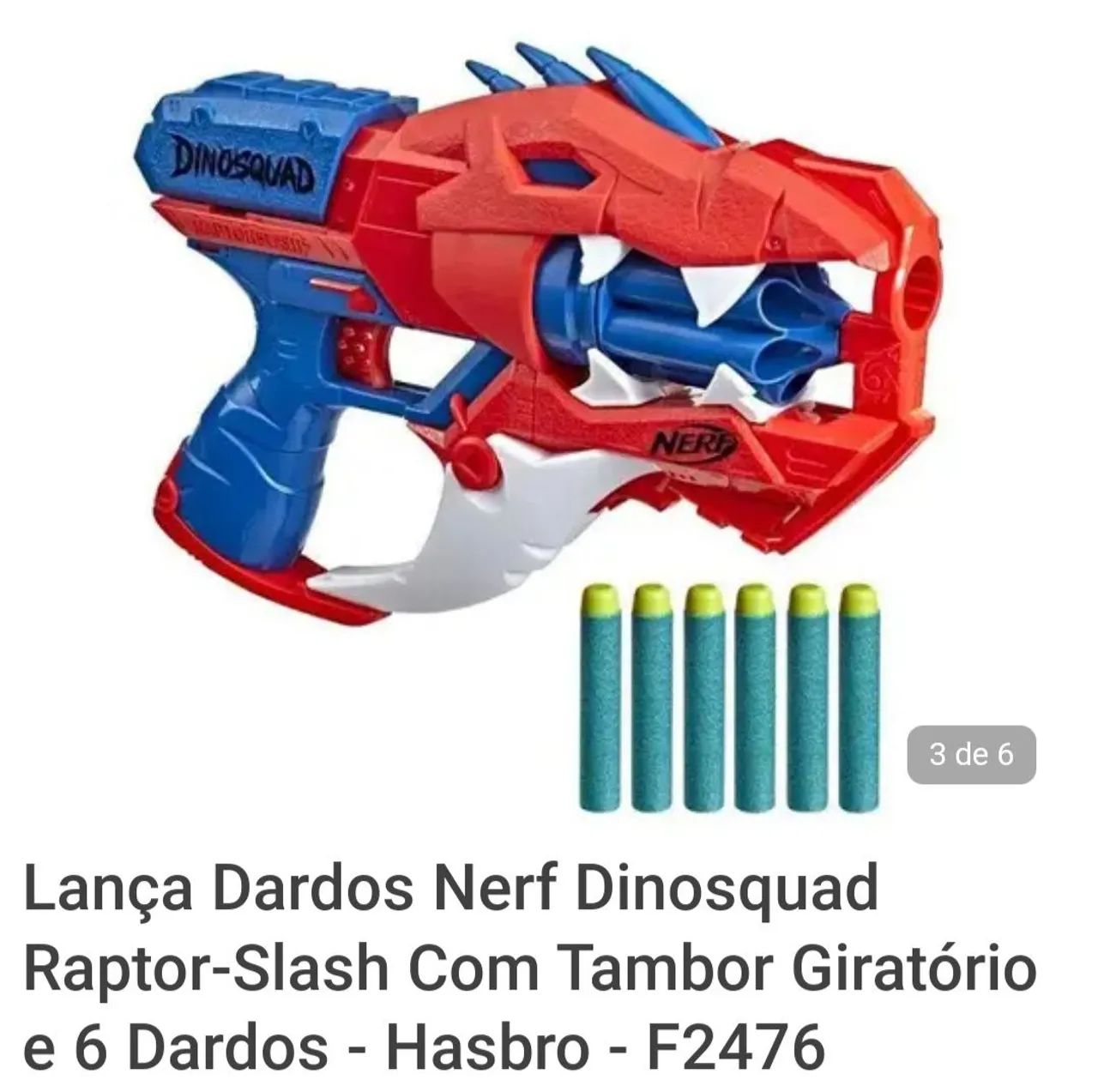 BRINQUEDO LANÇADOR DE DARDOS NERF DINOSQUAD - Foto 2