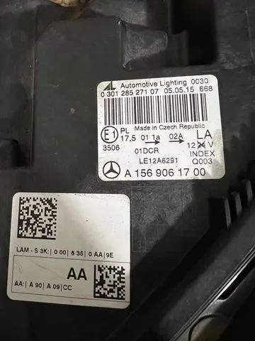 Farol esquerdo Mercedes Gla200 Gla250 completo - Foto 2