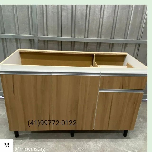 Gabinete Marrom para tampo de1.20