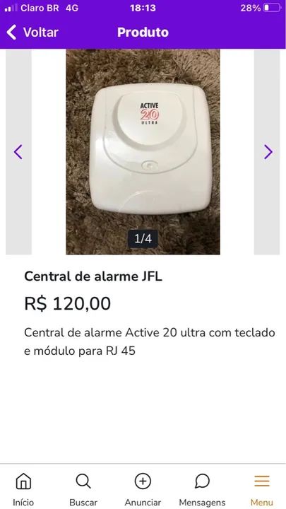 Central de alarme JFL - Foto 2