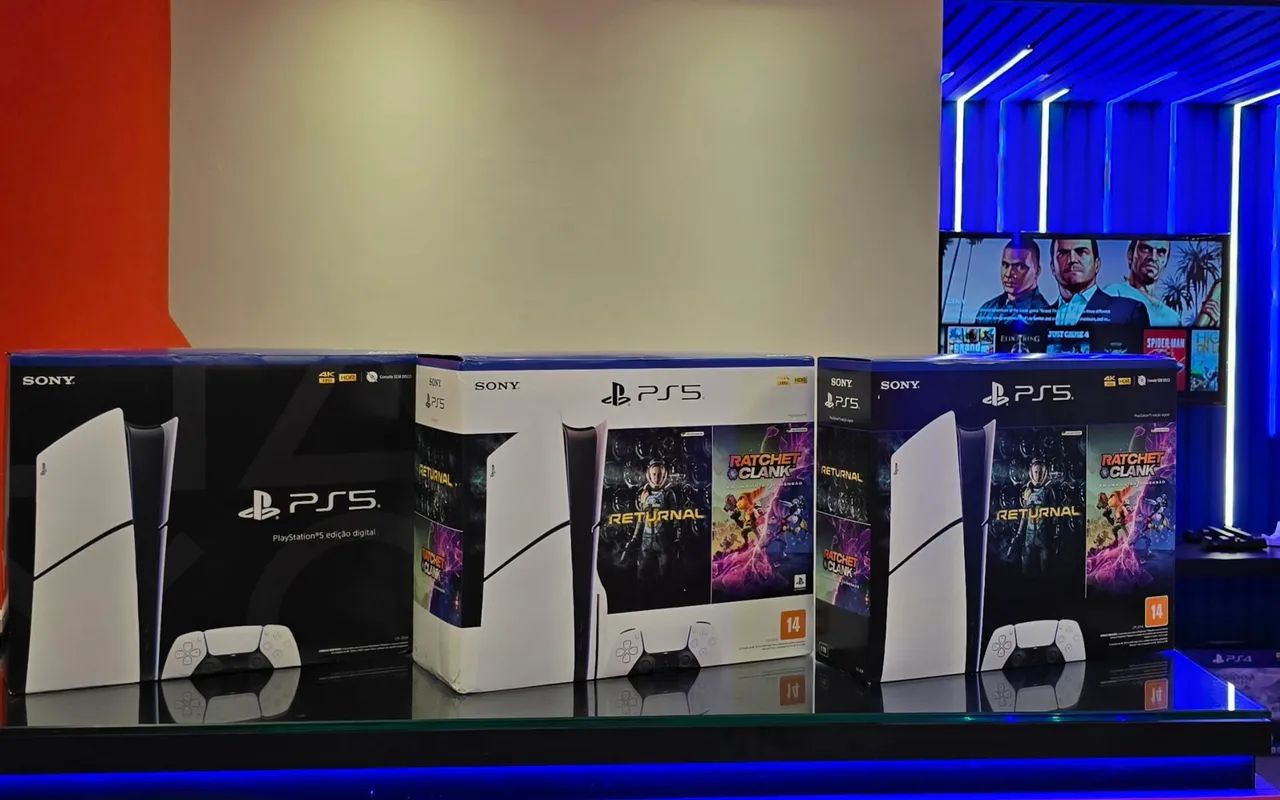 OFERTA -  PS5 Slim 1TB c/ LEITOR - ZERO + GARANTIA!  Temos Loja Física. 
