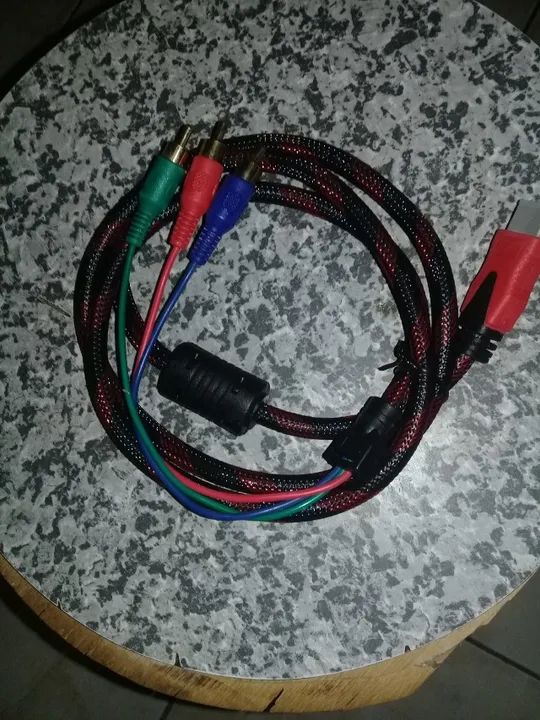cabo hdmi macho x cabo rca com 3 pinos 1,5 mt - Foto 2