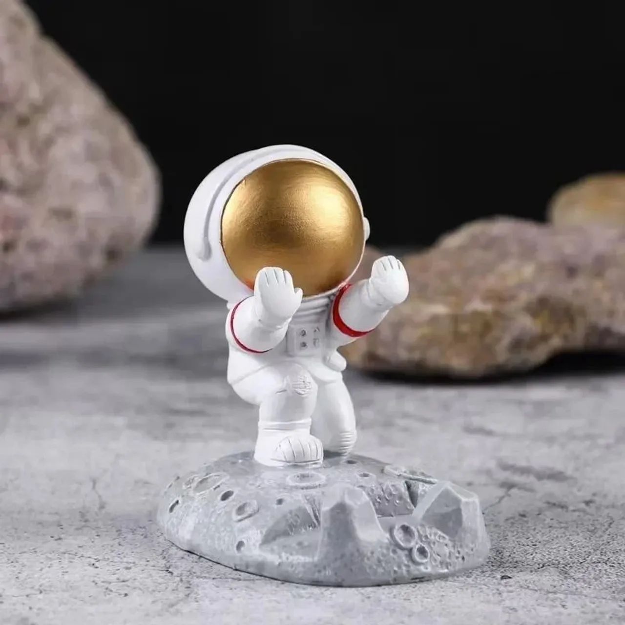 Suporte de Smartphone Universal Astronautas Decoração De Mesa - Foto 6