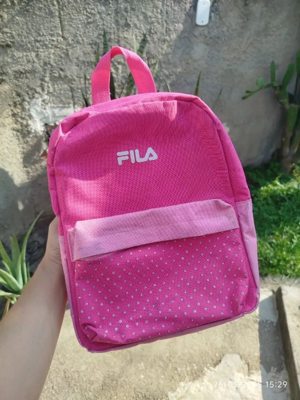 Mini Mochila Fila - Rosa - Usada