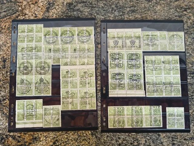Rara coleção de selos carimbados sem repetição. - Foto 4