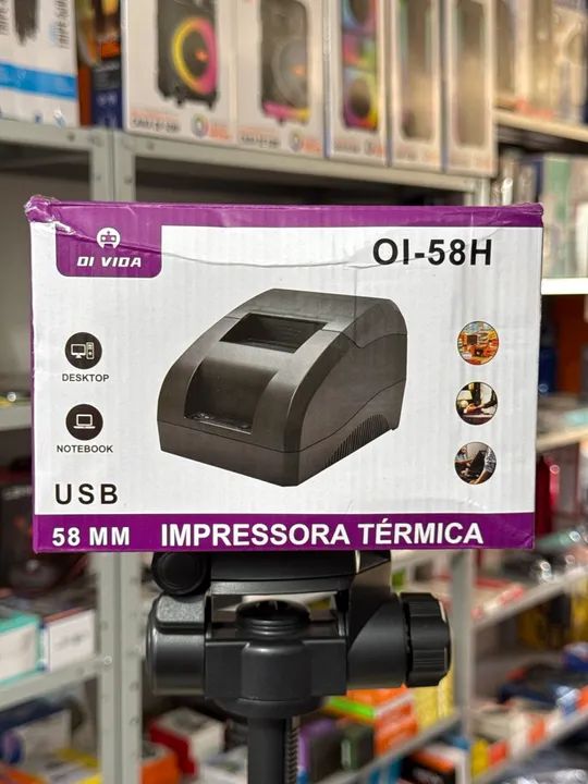 Impressora térmica 58MM USB compatível com pc e notebook 