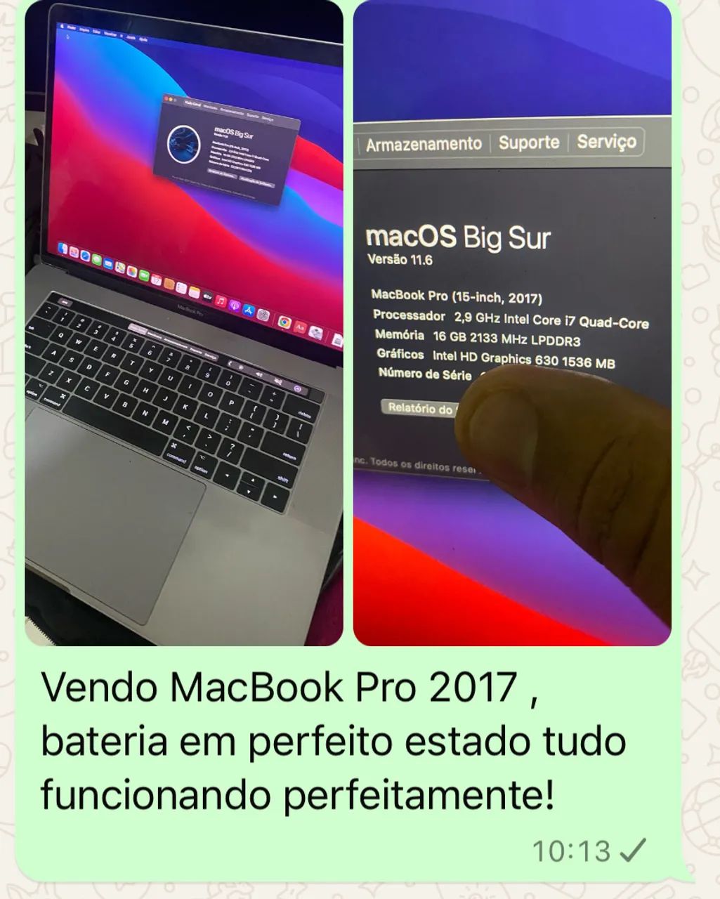 MacBook Pro 15 polegadas 2017 core i7 - Notebooks - Boa Viagem