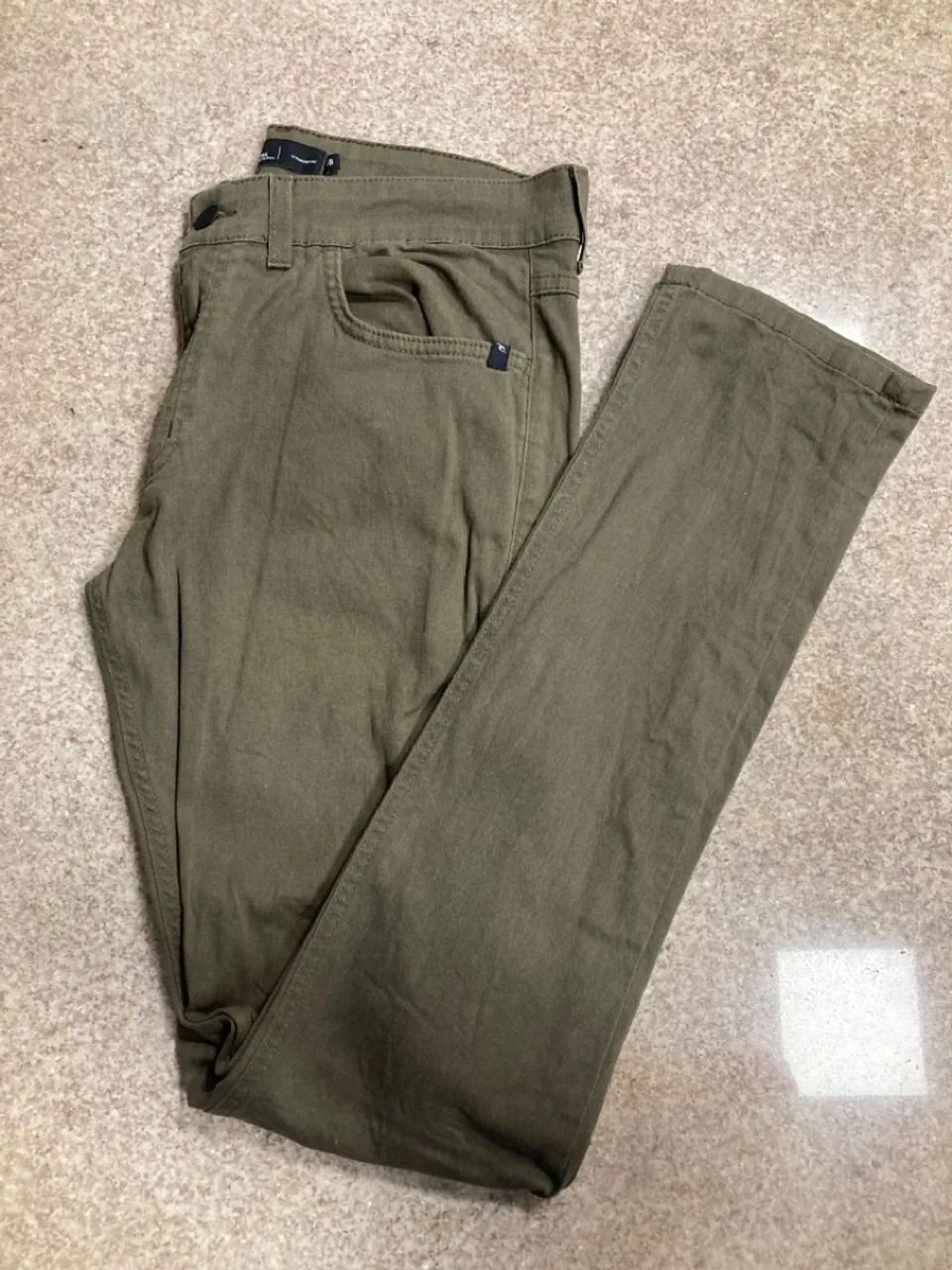 Calça Jeans Masculina Rip Cup Verde Militar - Foto 4