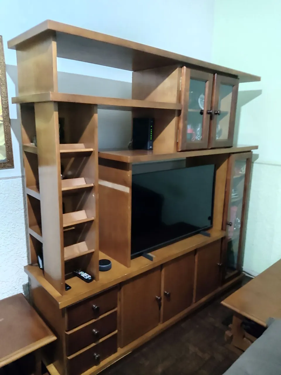 Estante Madeira Maciça -TV Estilo Retro FRETE INCLUSO