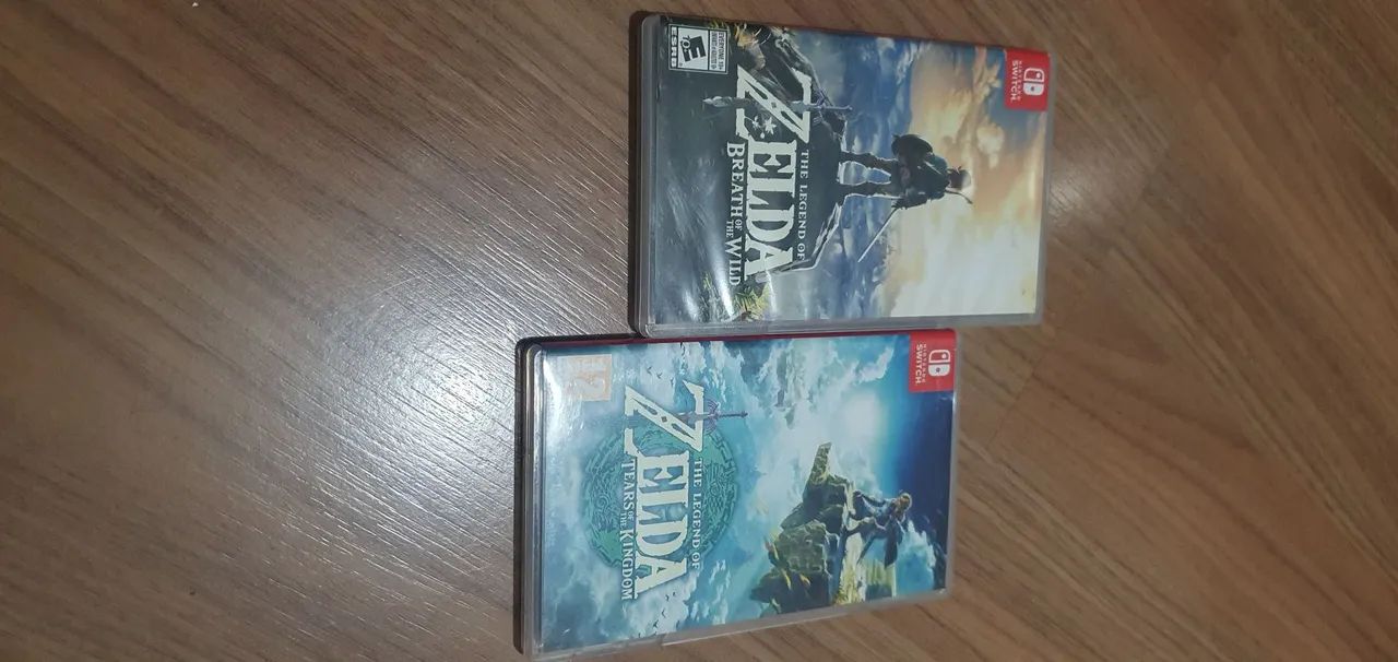Kit Jogos Nintendo Switch - The Legend of Zelda Breath of the Wild e Tears of the Kingdom