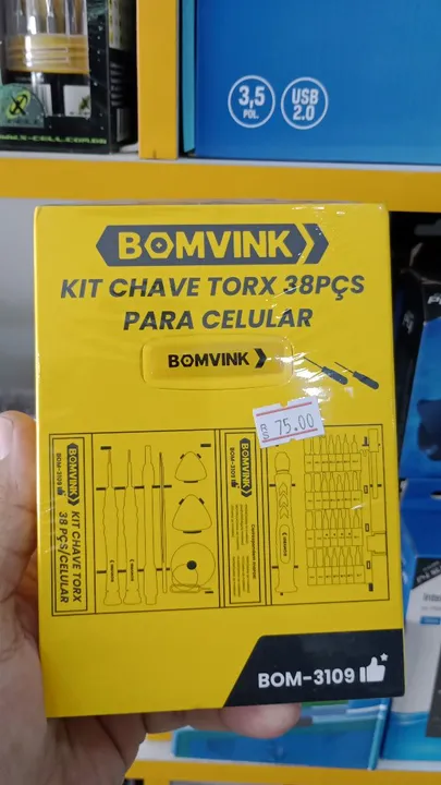 Kit Chave Torx 38 Peças para Celular