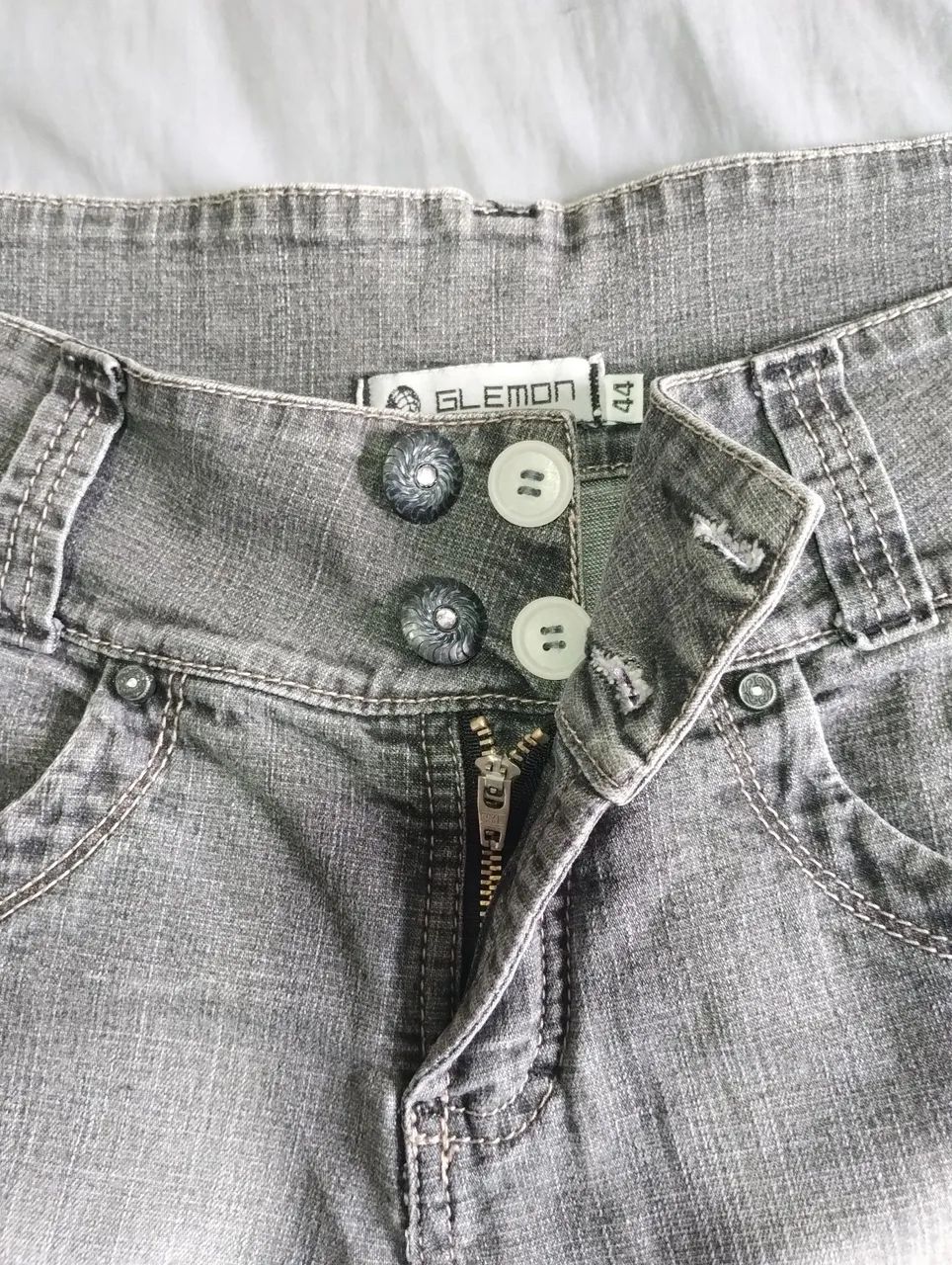 Shorts Jeans Preto - Foto 4