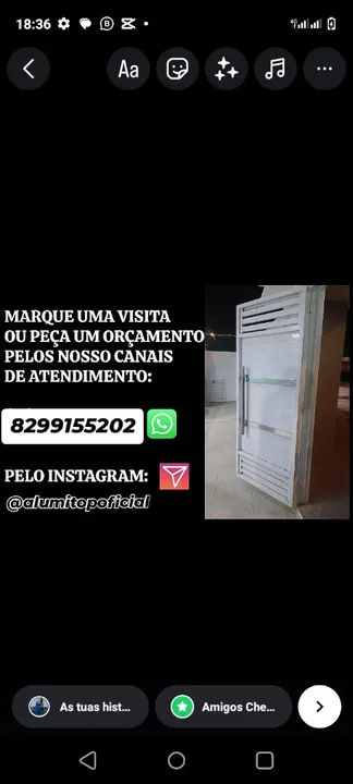 Portão de alumínio 