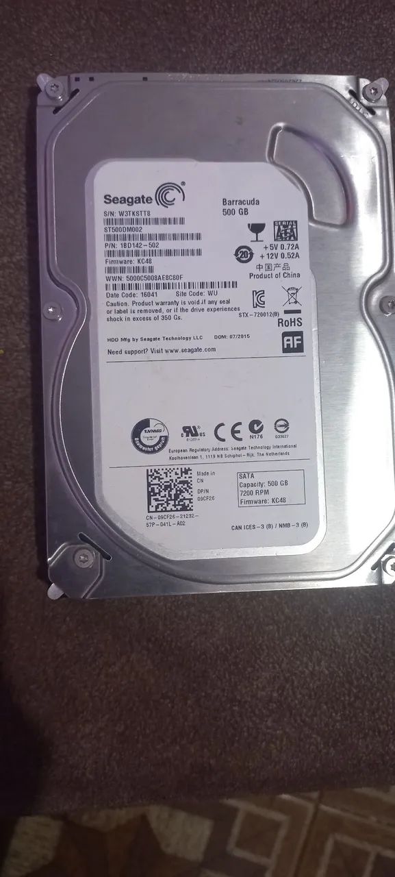 HD SEAGATE INTERNO 500GB64960496168323120