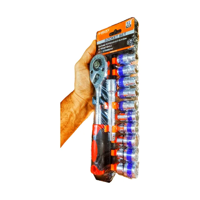 Chave catraca soquete profissional 12 peças