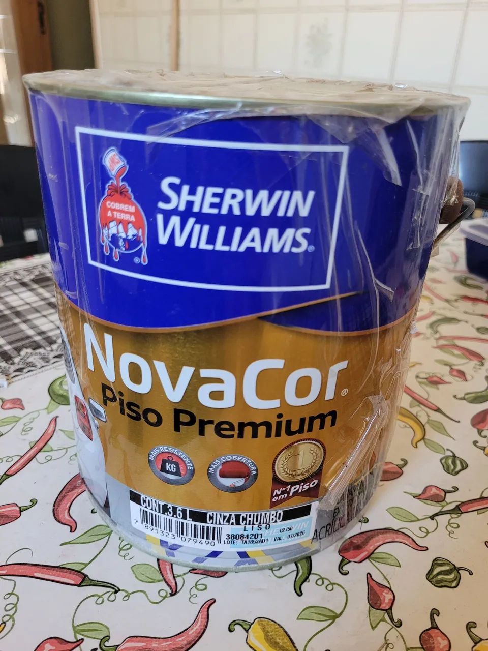Tinta Para Piso Sherwin Williams Cinza Chumbo 3.6L Lacrada * Não Aceito Ofertas