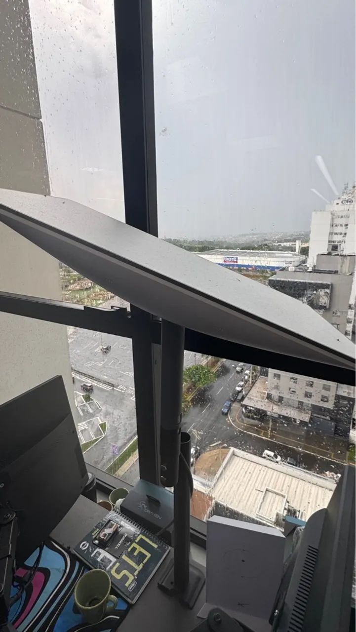 Kit Starlink Antena De Internet Via Satélite + Roteador Wi-fi - Branco