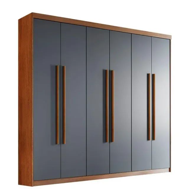 Guarda-Roupa Casal 6 PT Grafite