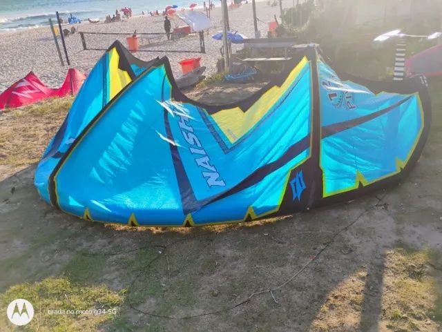 Kite Surf NAISH 12 Modelo Pivot Com barra e Mochila 2017 revisado com garantia - Foto 5