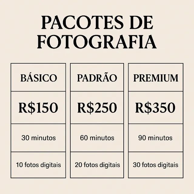 Fotos profissionais!