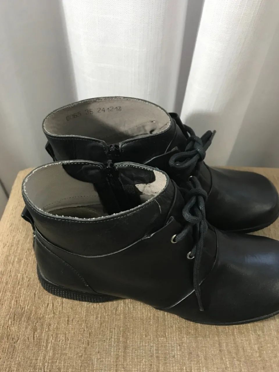 Botas de couro pretas - Foto 2