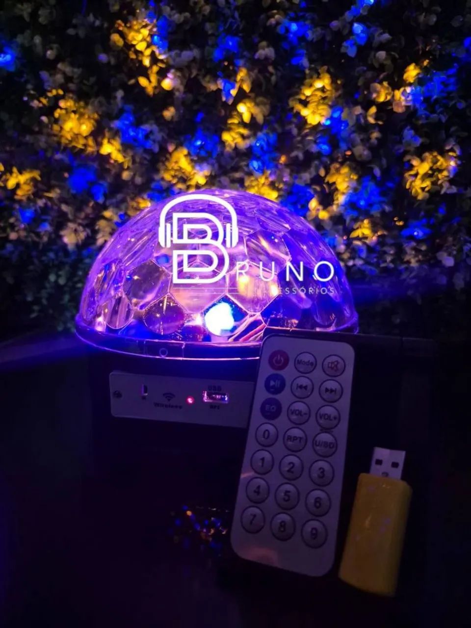 Bola maluca, Globo de festa led, Bluetooth  - Foto 2