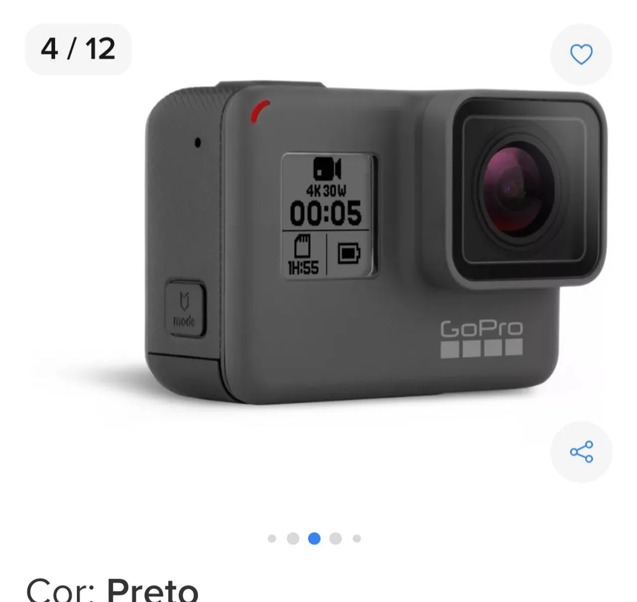 GoPro Hero 5Black - Câmera de Ação