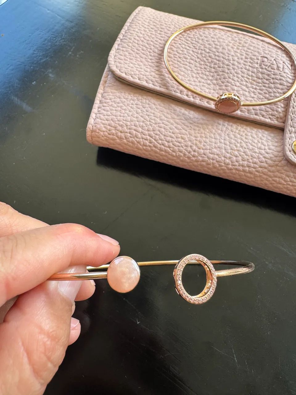 Pandora rose gold open swirl 