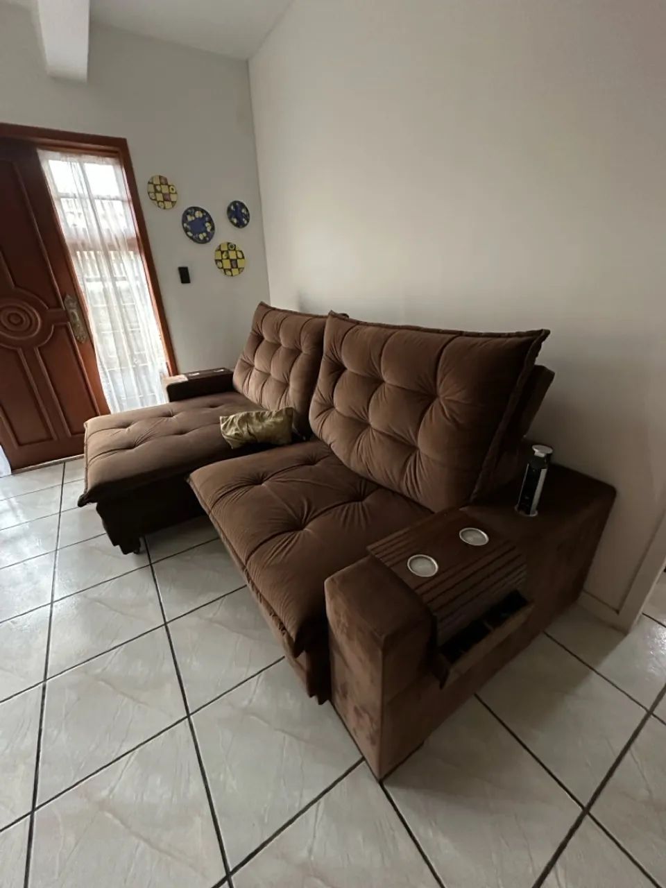Sofa retrátil e inclinável