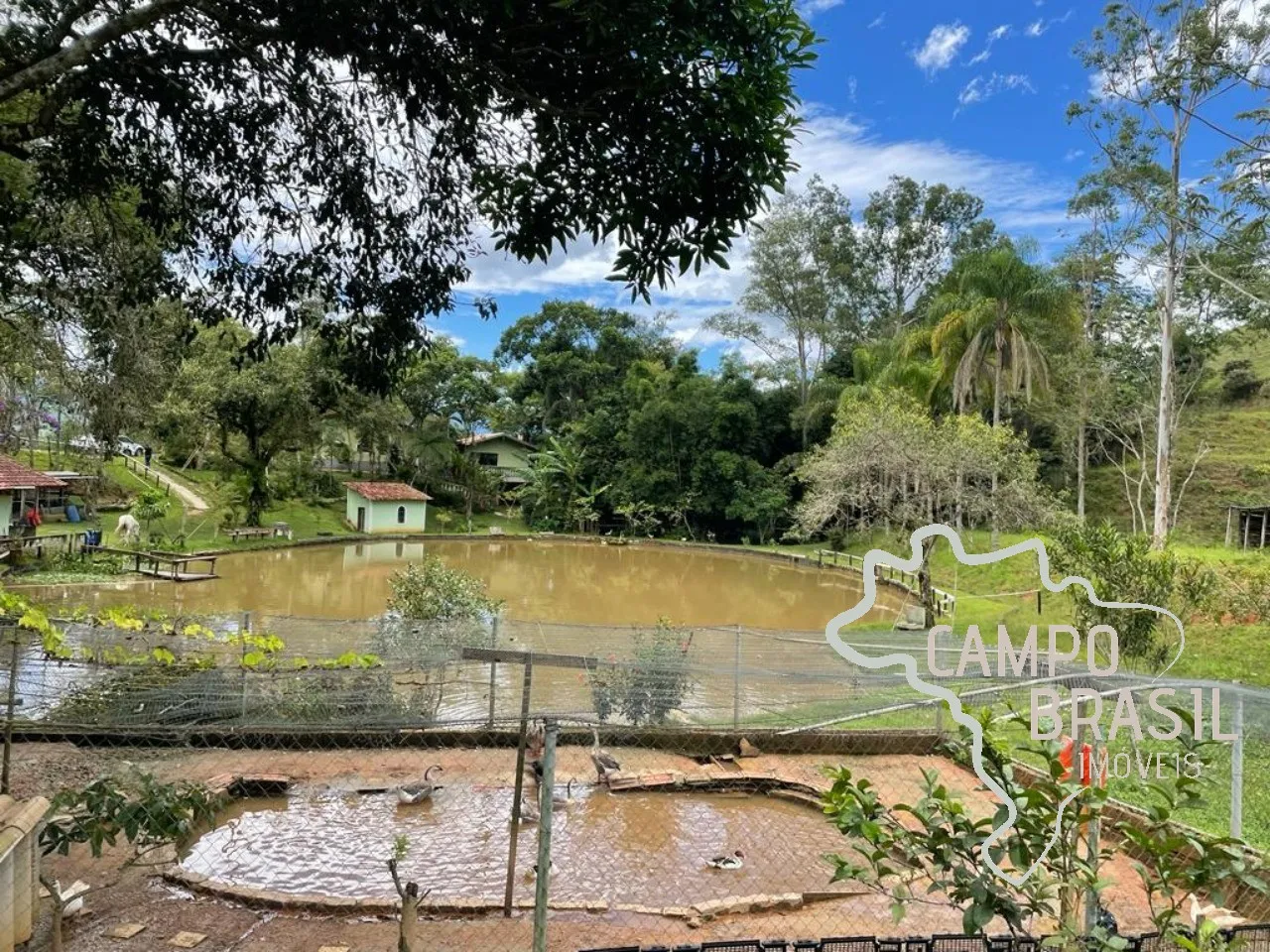 Sítio com casa, 4 lagos e piscina. Muita tranquilidade em meio à natureza!