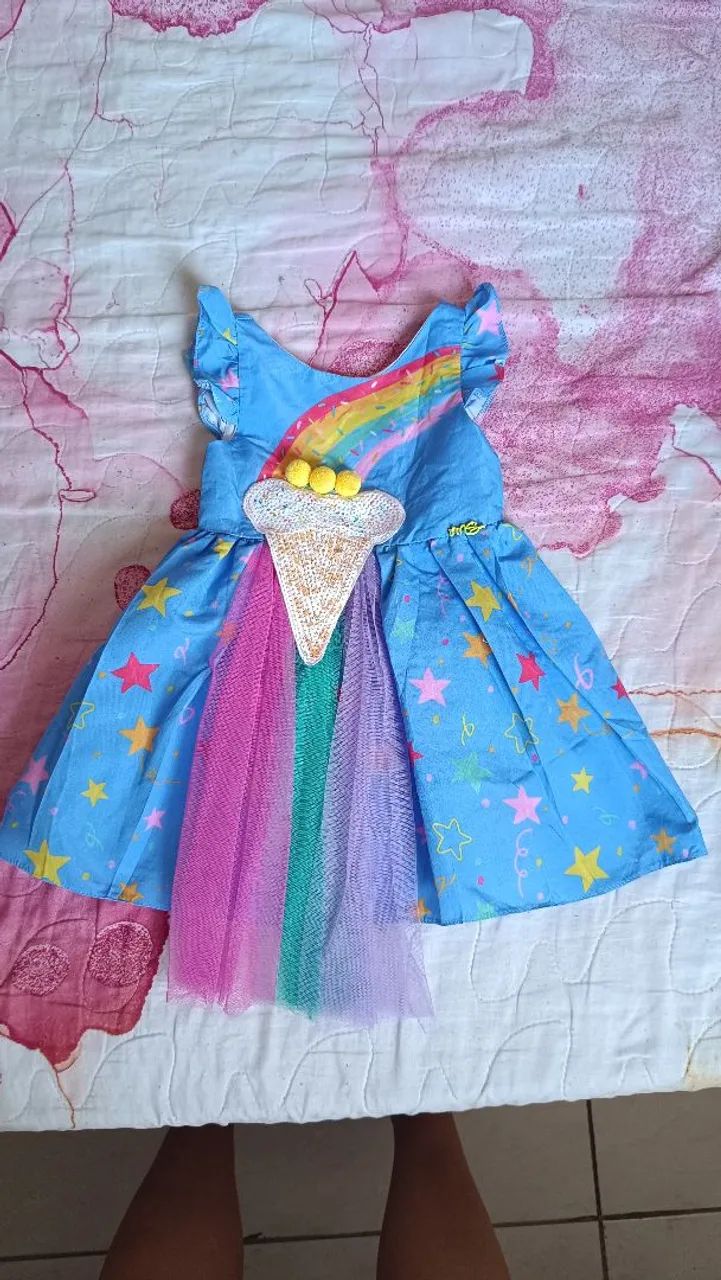 Vestido perfeito Mon Sucre Sorvete 1 ano