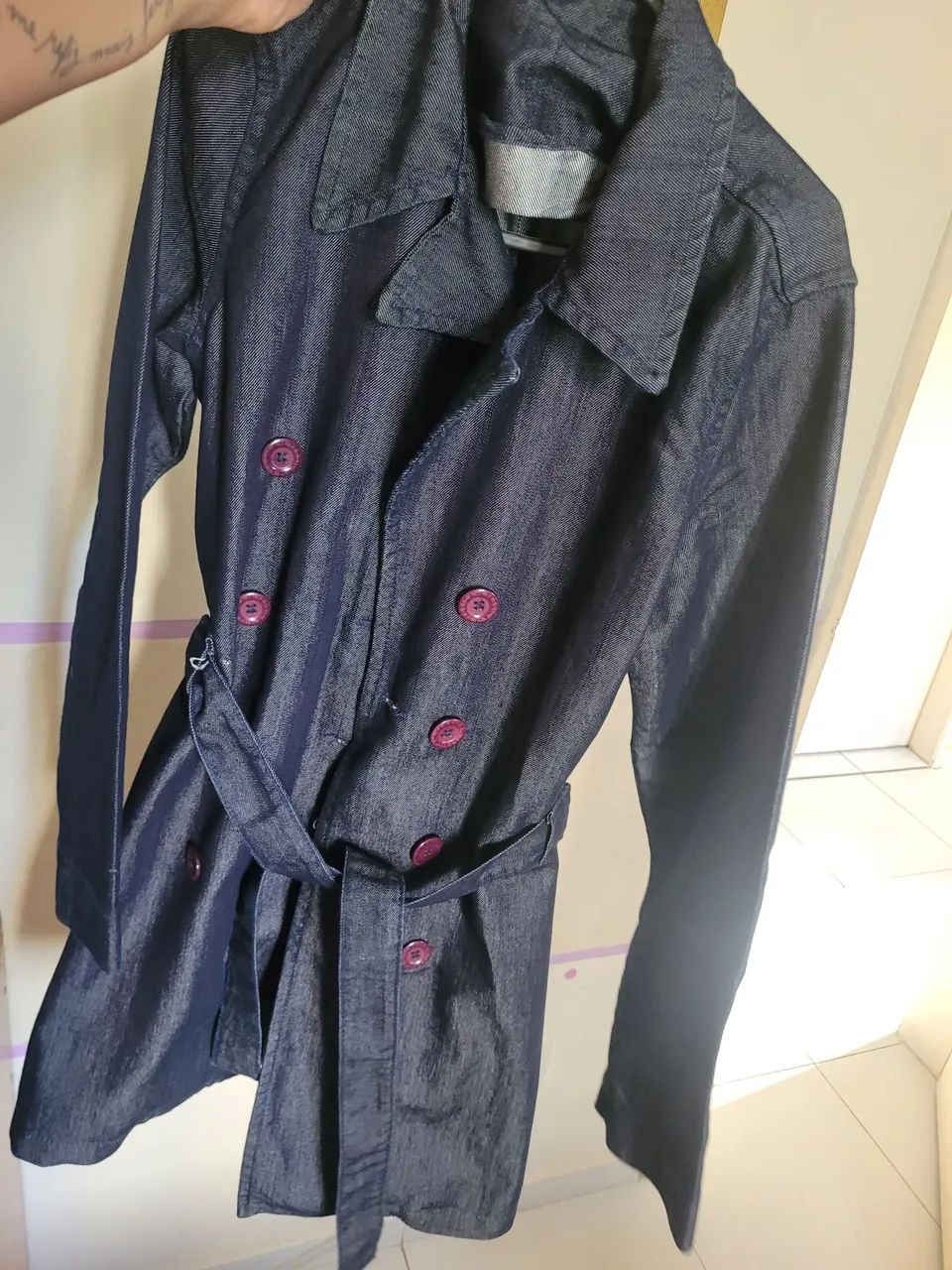 Casaco Jeans Feminino - Foto 2