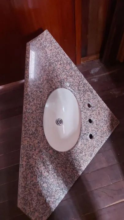 PIA COM PEDRA DE MÁRMORE PRA BANHEIRO  - Foto 2