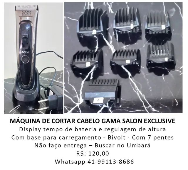 Máquina De Cortar Cabelo Gama GC830 Salon Exclusive Bivolt