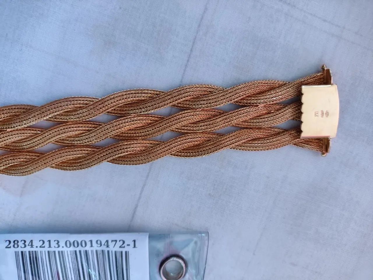 Pulseira Trançada ouro 18k Elegante  - Foto 2